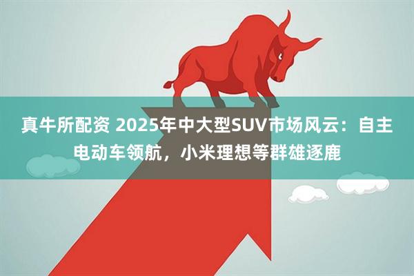 真牛所配资 2025年中大型SUV市场风云：自主电动车领航，小米理想等群雄逐鹿