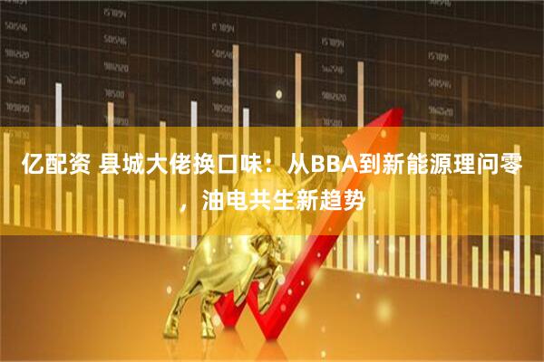 亿配资 县城大佬换口味：从BBA到新能源理问零，油电共生新趋势